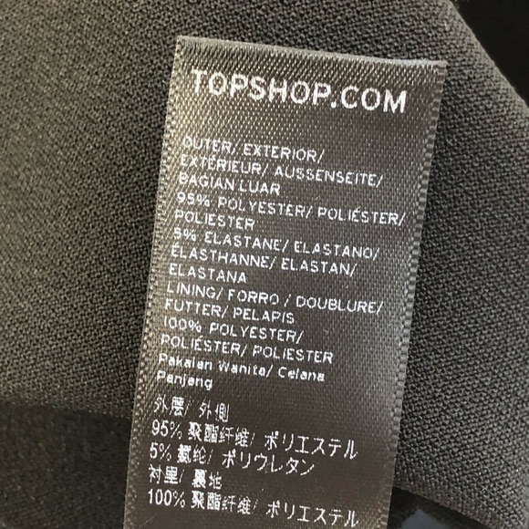 NWOT-TopShop | Petite Romper Black Sz 2 - Picture 7 of 7